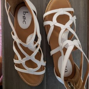 White gladiator sandal by B*O*C